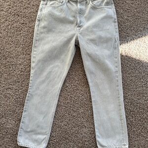 Citizens Of Humanity Light Gray Straight Jeans
